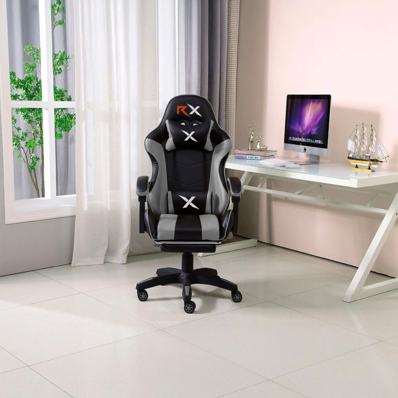 SILLA GAMER ERGONOMICA RECLINABLE CON REPOSAPIE S VIDEOJUEGO SILLA GAMING - 3