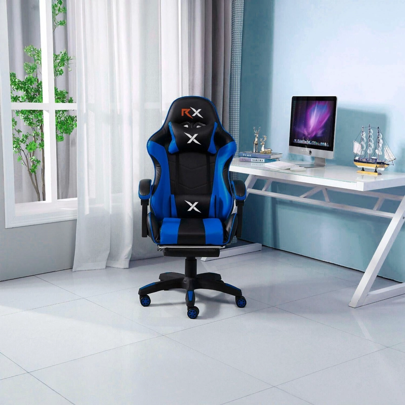 SILLA GAMER ERGONOMICA RECLINABLE CON REPOSAPIE S VIDEOJUEGO SILLA GAMING - 3