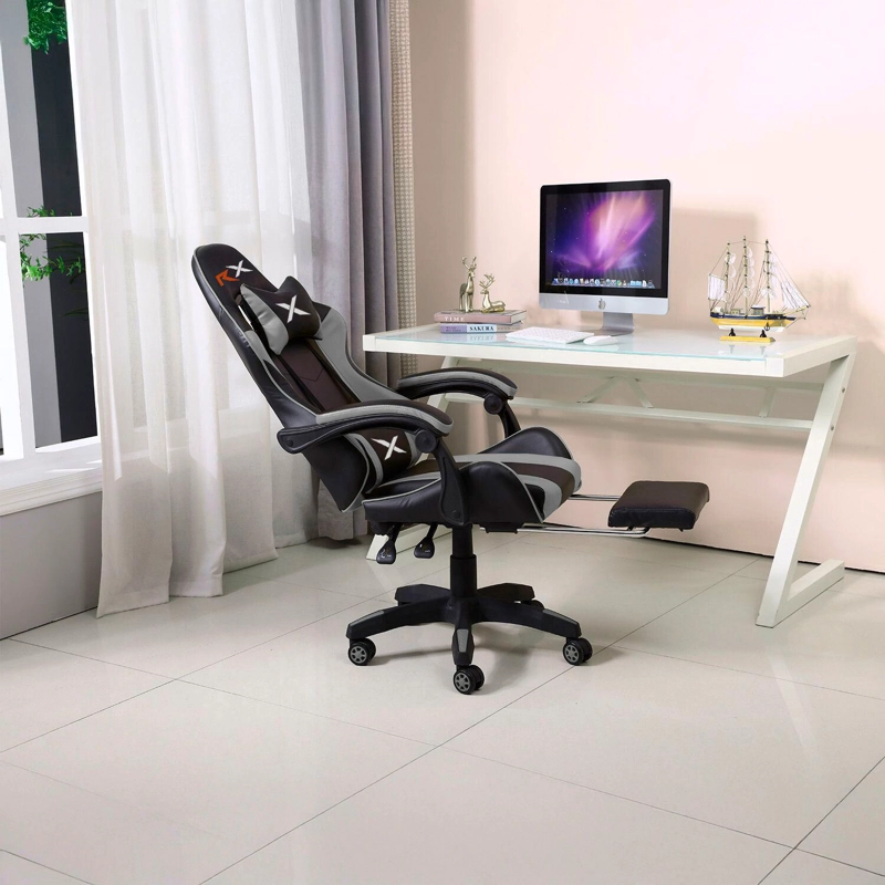 SILLA GAMER ERGONOMICA RECLINABLE CON REPOSAPIE S VIDEOJUEGO SILLA GAMING - 4