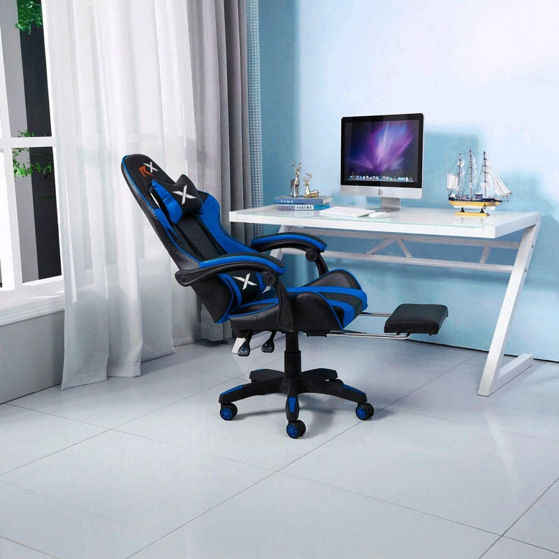 SILLA GAMER ERGONOMICA RECLINABLE CON REPOSAPIE S VIDEOJUEGO SILLA GAMING - 4