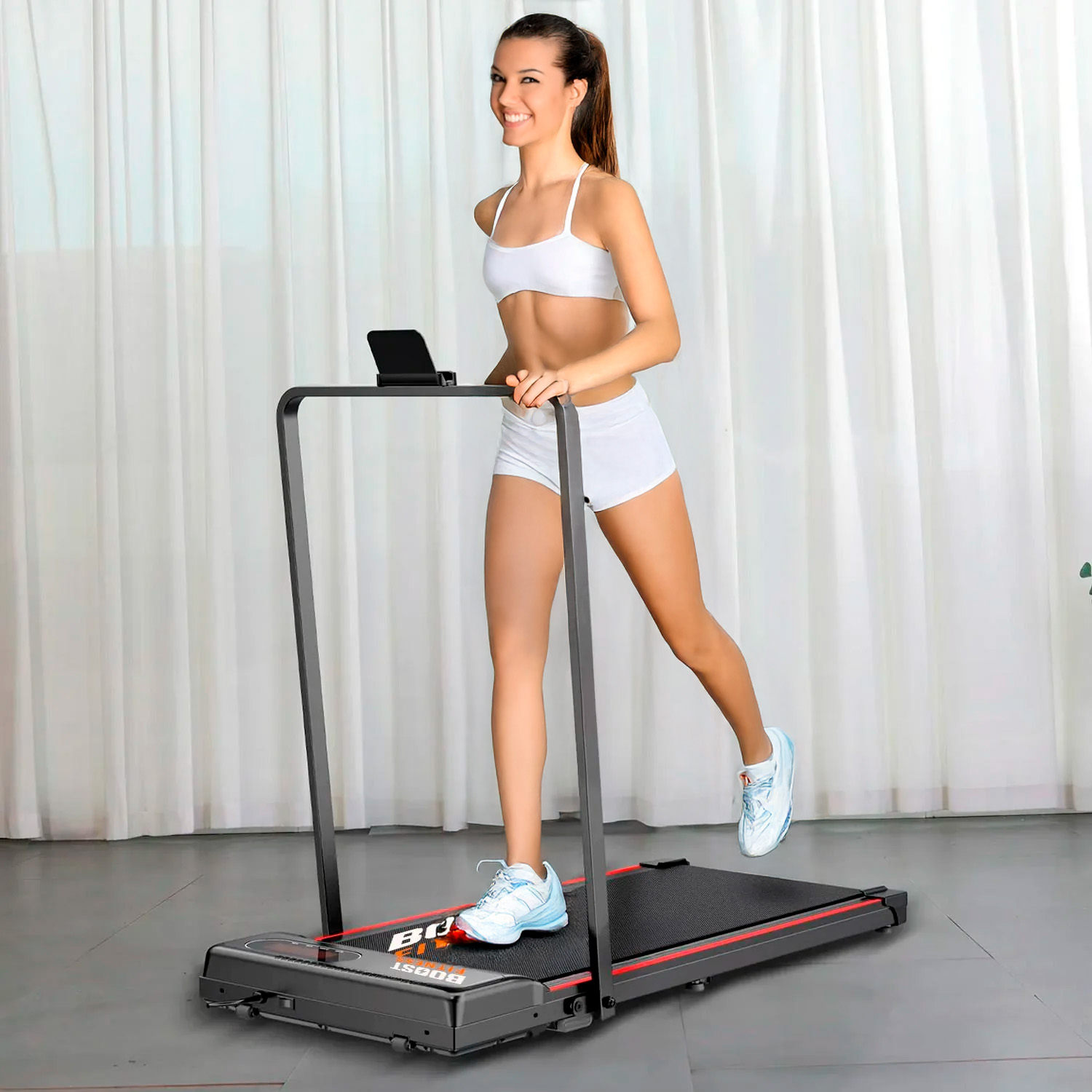 TROTADORA BOOST FITNESS  LED 2.0HP 10KM/HR F7 3007 - 6