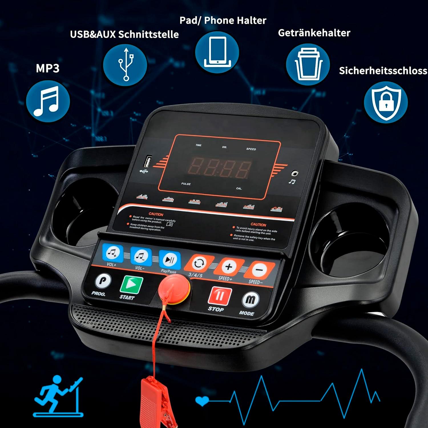 TROTADORA BOOST FITNESS PLEGABLE 2.5HP 12KM/HR G3531 - 5