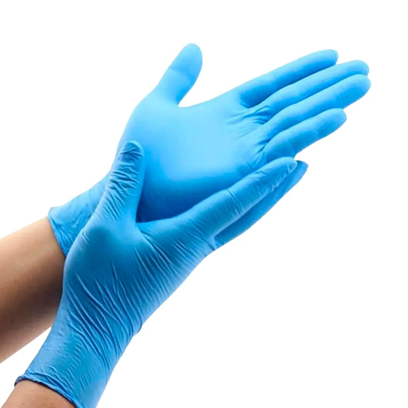 GUANTES DE NITRILO TALLAS S, M, L, XL COLORES NOVACURE - AZUL - M - 3