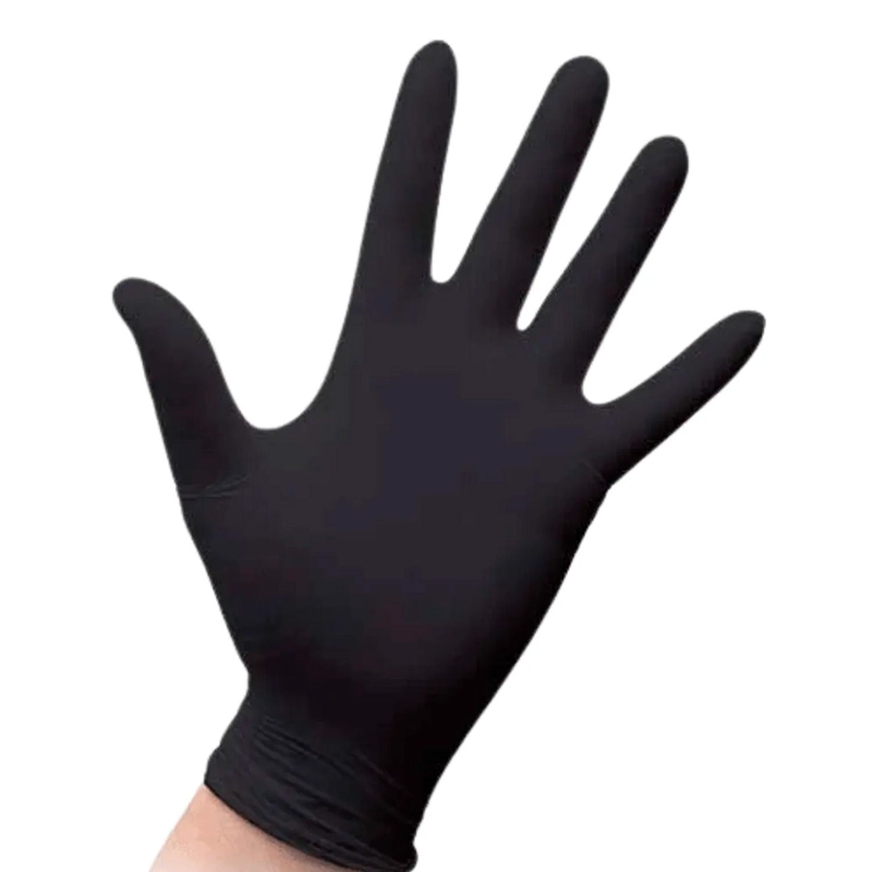 GUANTES DE NITRILO TALLAS S, M, L, XL COLORES NOVACURE - NEGRO - L - 2