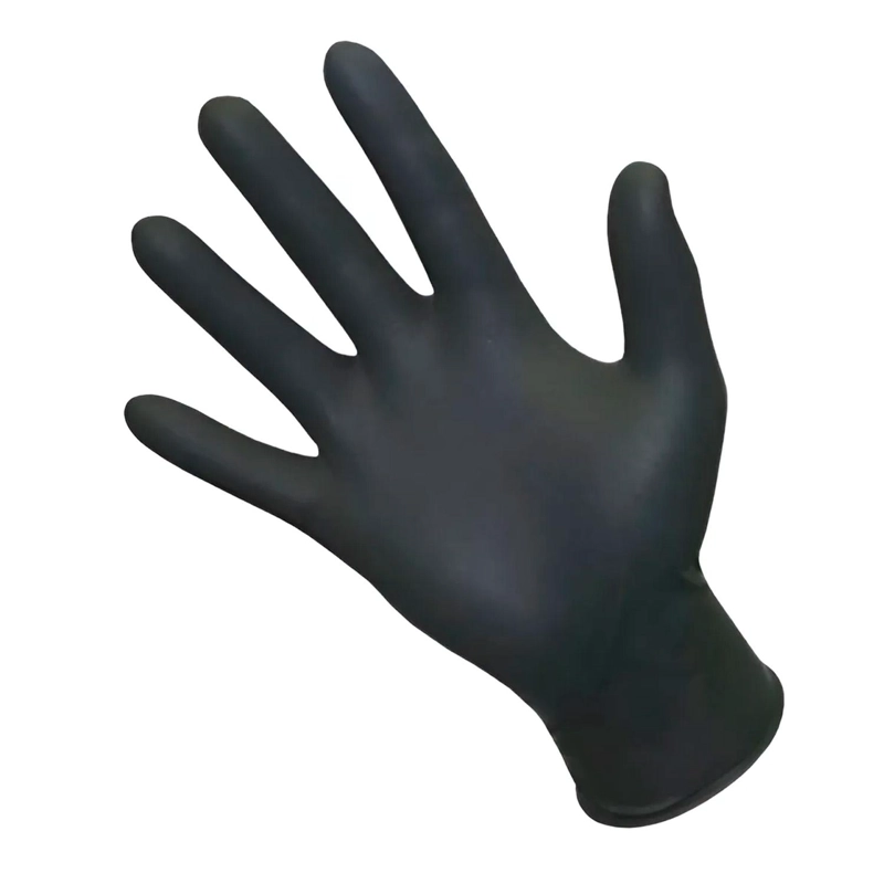 GUANTES DE NITRILO TALLAS S, M, L, XL COLORES NOVACURE - NEGRO - L - 3