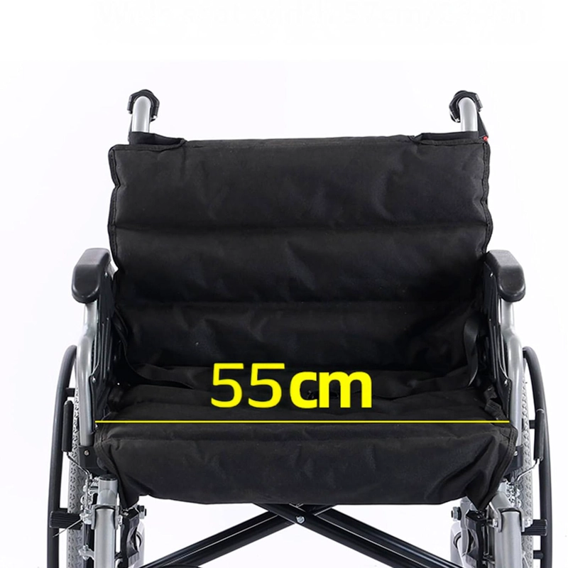 SILLA DE RUEDAS BARIATRICA 55 CM REFORZADA - NEGRO - 2