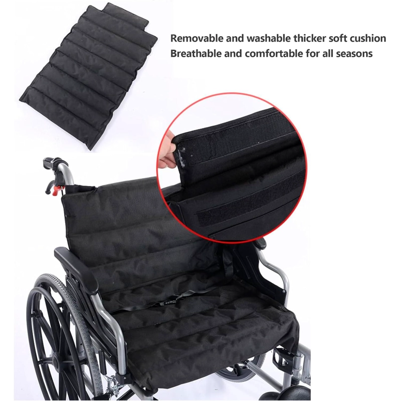 SILLA DE RUEDAS BARIATRICA 55 CM REFORZADA - NEGRO - 5