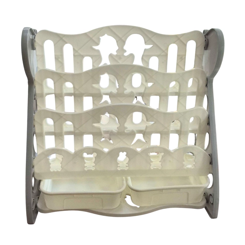 LIBRERO ESTANTERIA PLASTICA PARA NIÑOS 3 ALTURAS CHICHOME - BLANCO - 2