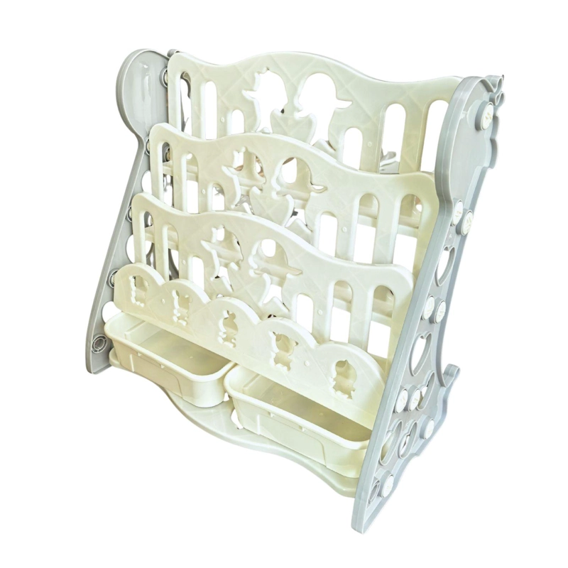 LIBRERO ESTANTERIA PLASTICA PARA NIÑOS 3 ALTURAS CHICHOME - BLANCO - 3