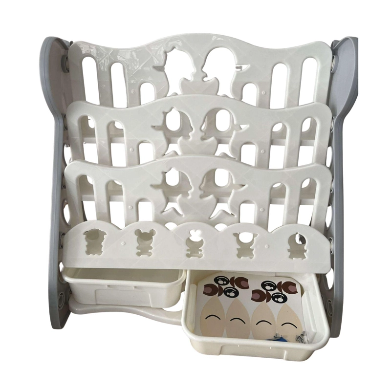 LIBRERO ESTANTERIA PLASTICA PARA NIÑOS 3 ALTURAS CHICHOME - BLANCO - 4