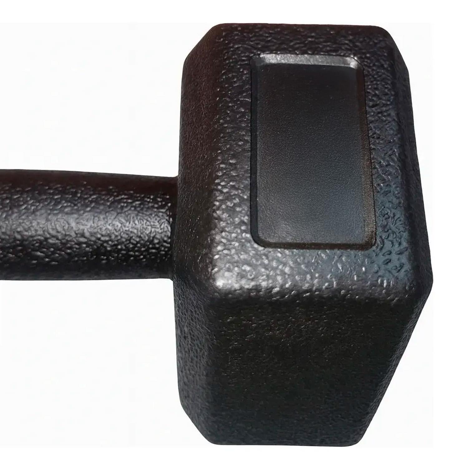 PAR MANCUERNAS HEXAGONALES CAUCHO 5 KG BOOST FITNESS - NEGRO - 7