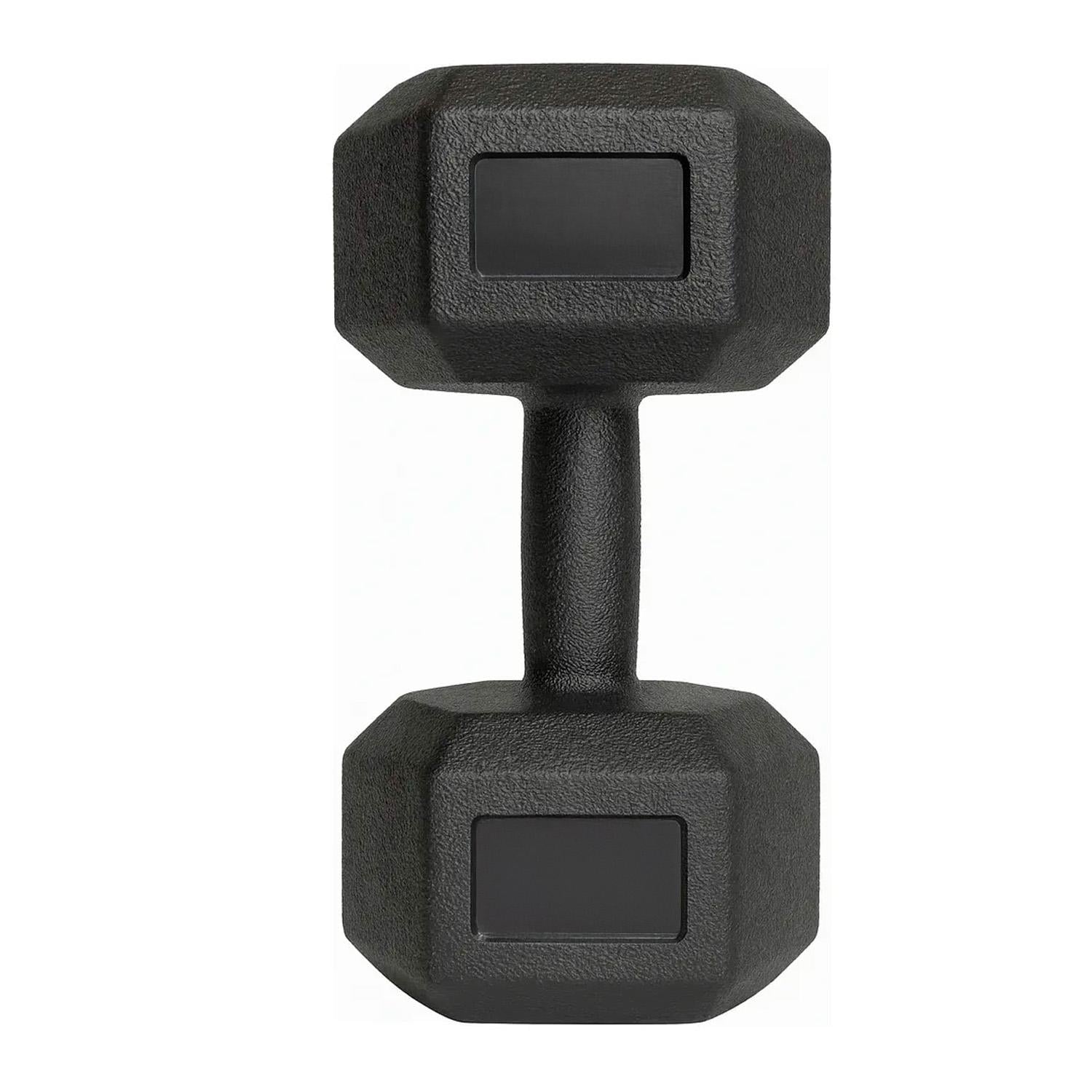 PAR MANCUERNAS HEXAGONALES CAUCHO 7.5 KG BOOST FITNESS - NEGRO - 3