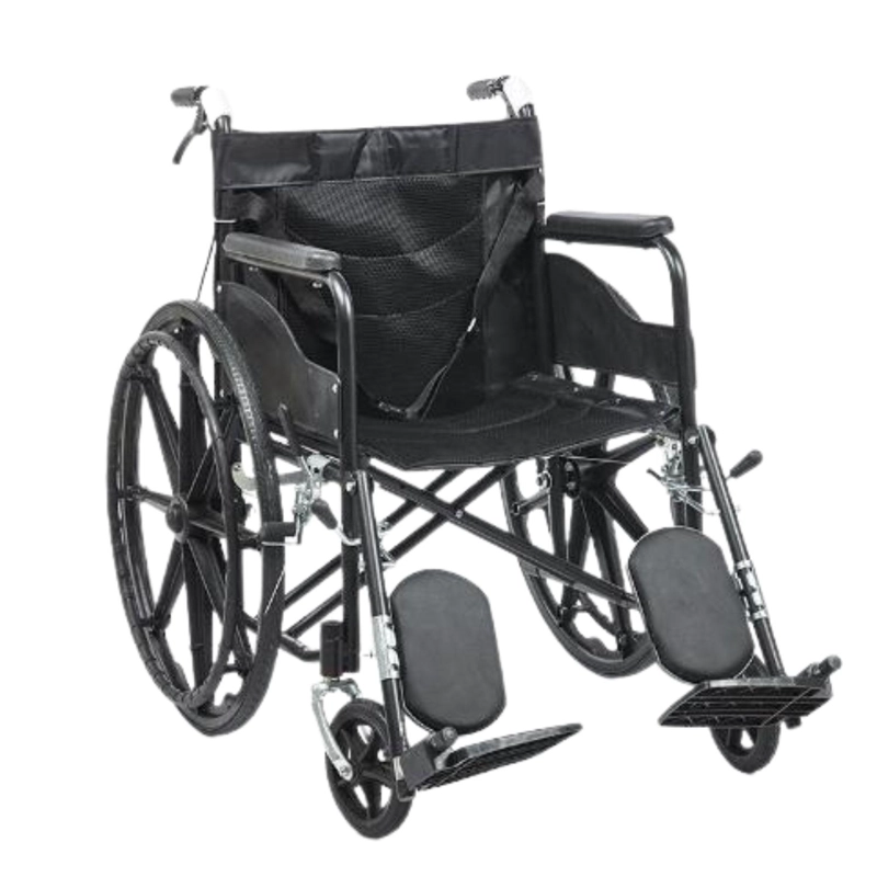 SILLA DE RUEDAS TRAUMATOLOGICA CON ELEVA PIERNAS - 1