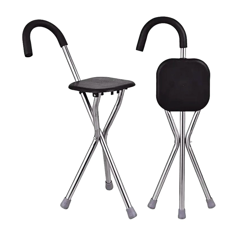 BASTON CON ASIENTO PLEGABLE ORTOPE DICO - PLATEADO - 6