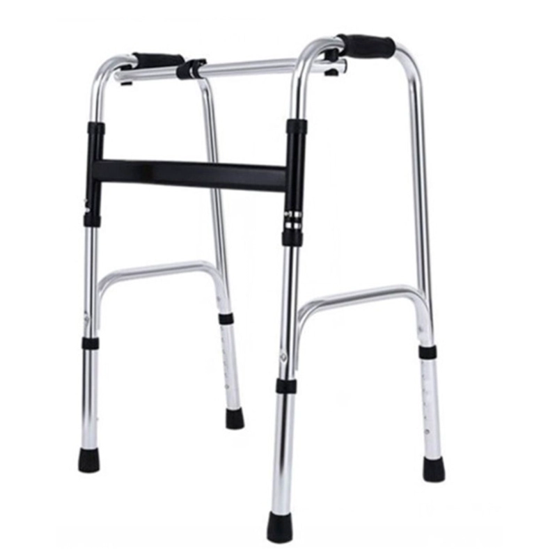 ANDADOR ARTICULADO Y PLEGABLE PARA ADULTO MAYOR - PLATEADO - 1