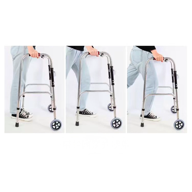 ANDADOR ARTICULADO Y PLEGABLE PARA ADULTO MAYOR - PLATEADO - 7