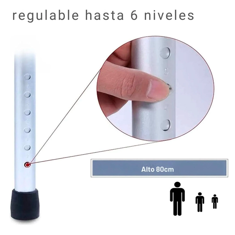 ANDADOR ARTICULADO Y PLEGABLE PARA ADULTO MAYOR - PLATEADO - 9