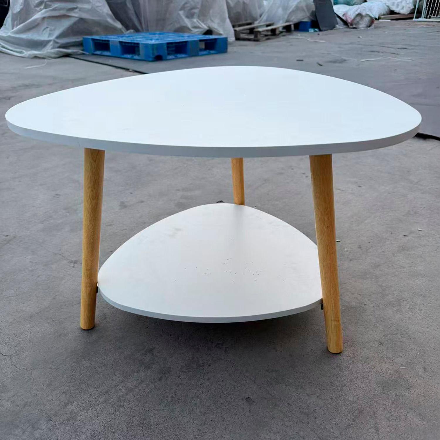 MESA LATERAL AUXILIAR DOBLE NIVEL 60*60*42CM CHIC HOME - BLANCO - 3