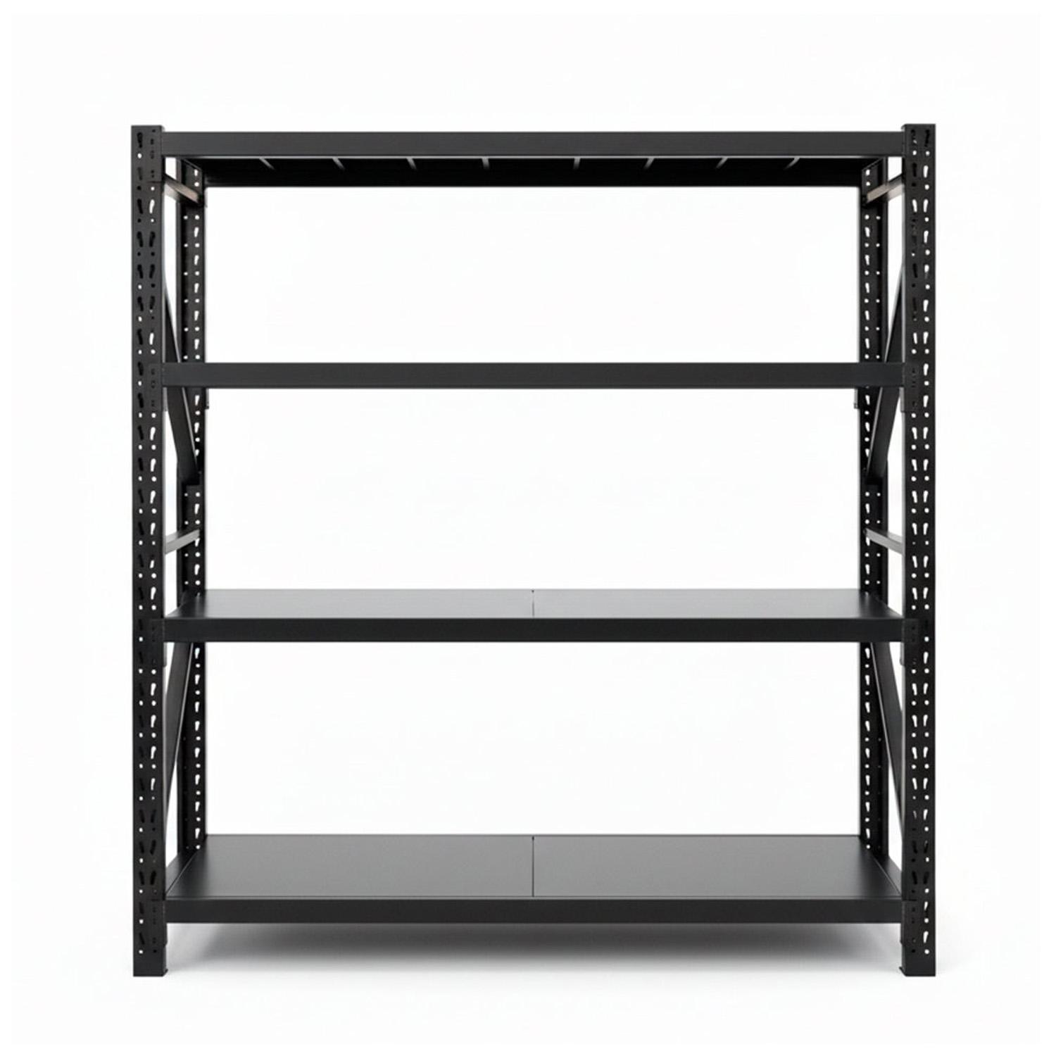 ESTANTE METALICO RACK  200X200X60 NEGRO 800KG - 2