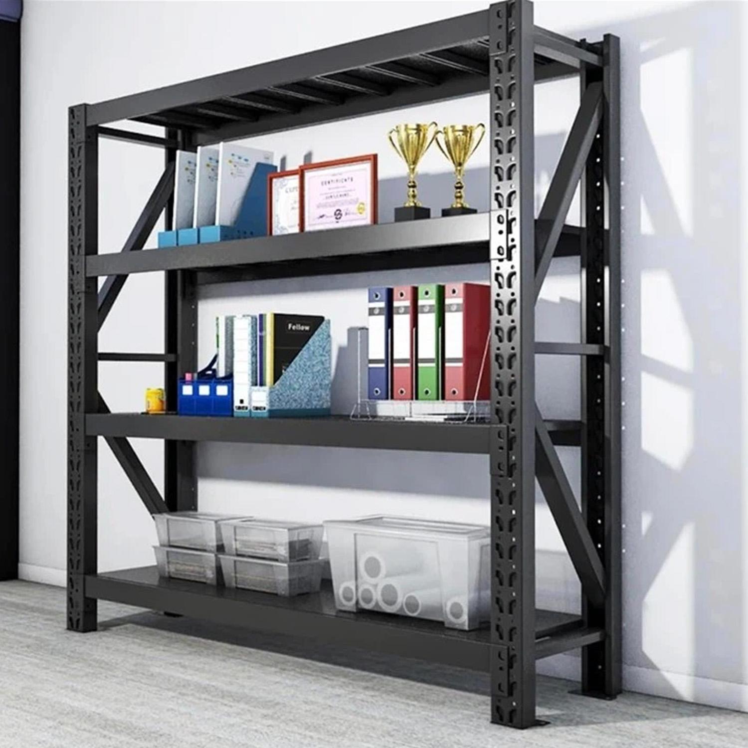 ESTANTE METALICO RACK  200X200X60 NEGRO 800KG - 4