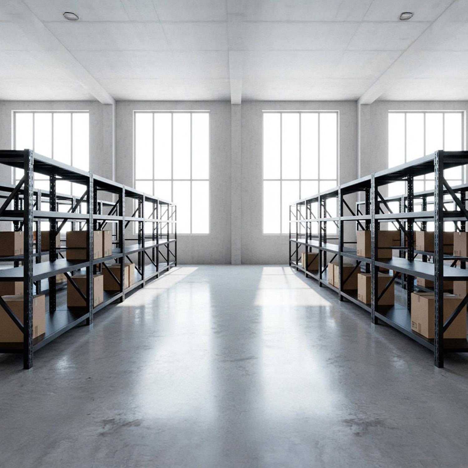 ESTANTE METALICO RACK  200X200X60 NEGRO 800KG - 6