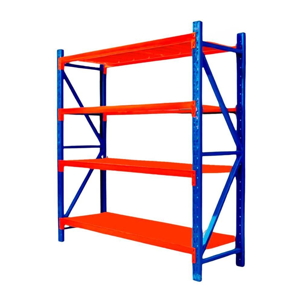 ESTANTERIA METALICA RACK BODEGA REPISAS BODEGA 300X200X60 800KG - AZUL - 1