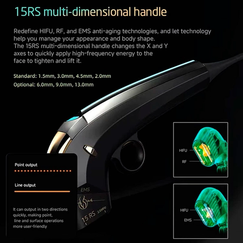 MAQUINA HIFU 360 MAX (O 25D MAX) PROFESIONAL - NEGRO - 8