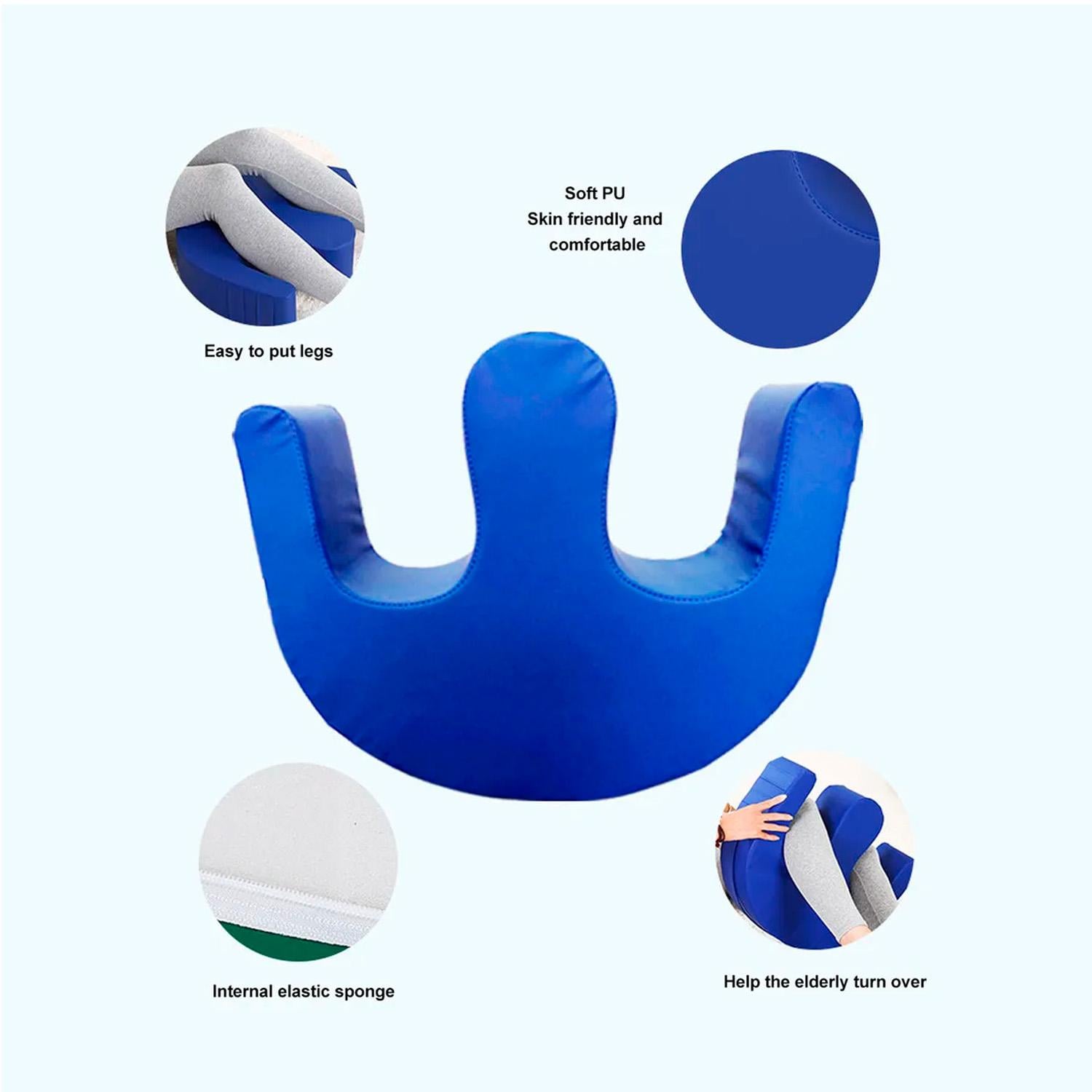 COJIN ORTOPE DICO EN U MOVER GIRAR PACIENTES O ADULTO MAYOR - AZUL - 3