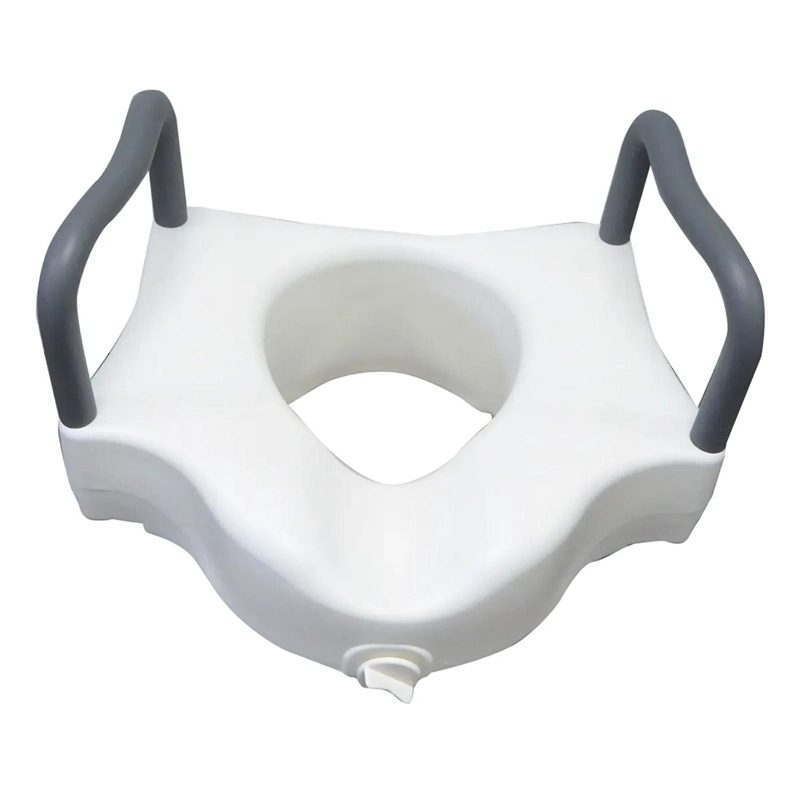 ALZA BAÑO WC CON APOYA BRAZOS COLOR BLANCO - 6