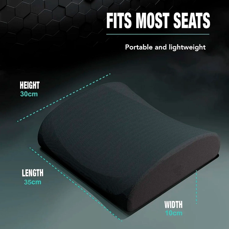 COJIN SOPORTE ESPALDA CORRECTOR LUMBAR - NEGRO - 8