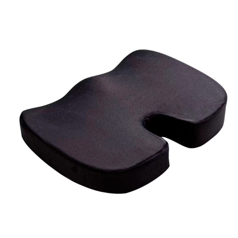 COJIN MEMORIA LUMBAR ORTOPEDICO PARA ASIENTO SILLA - NEGRO - 1