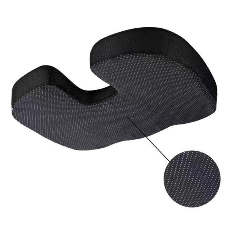 COJIN MEMORIA LUMBAR ORTOPEDICO PARA ASIENTO SILLA - NEGRO - 2