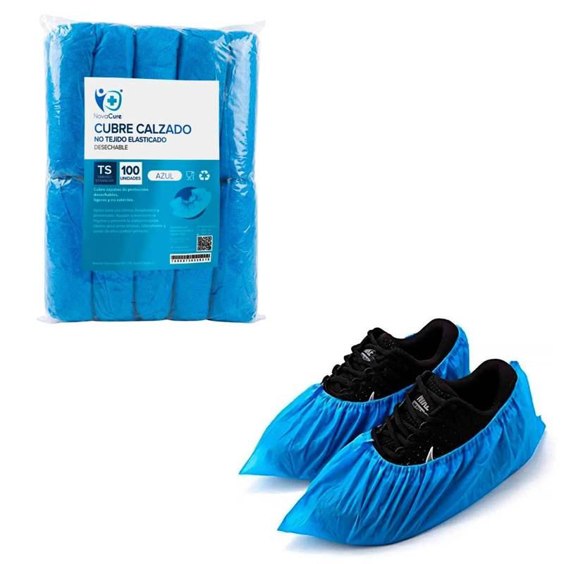CUBRE CALZADO UNIVERSAL CPE AZUL X 100 UNIDADES - AZUL - 1