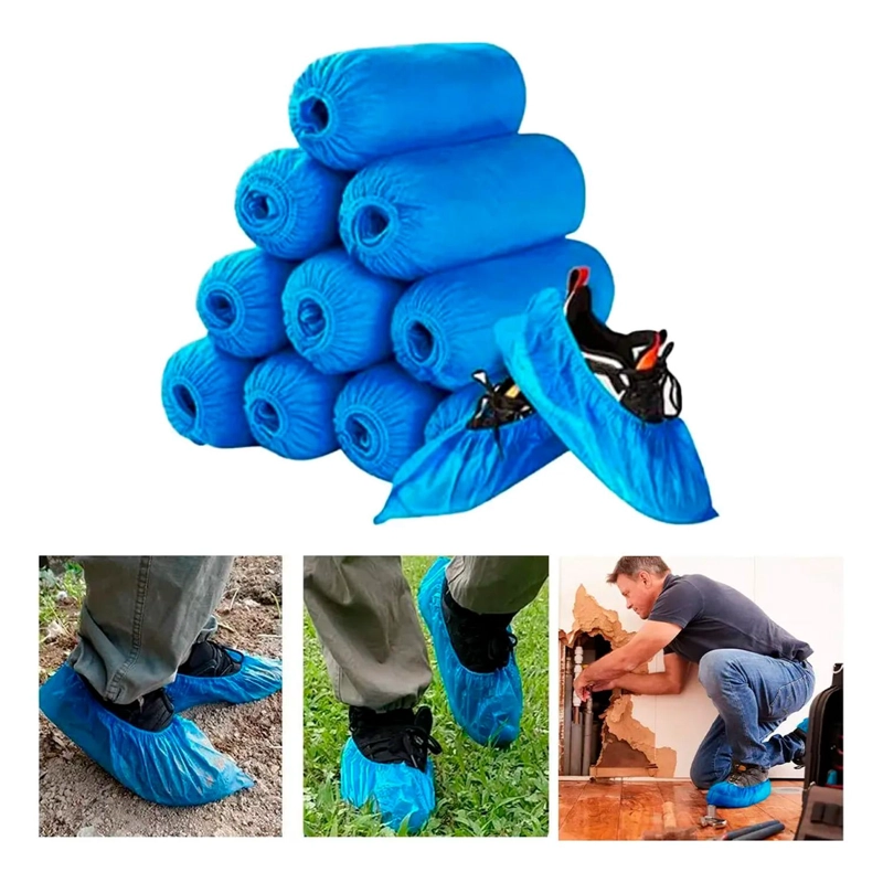 CUBRE CALZADO UNIVERSAL CPE AZUL X 100 UNIDADES - AZUL - 4