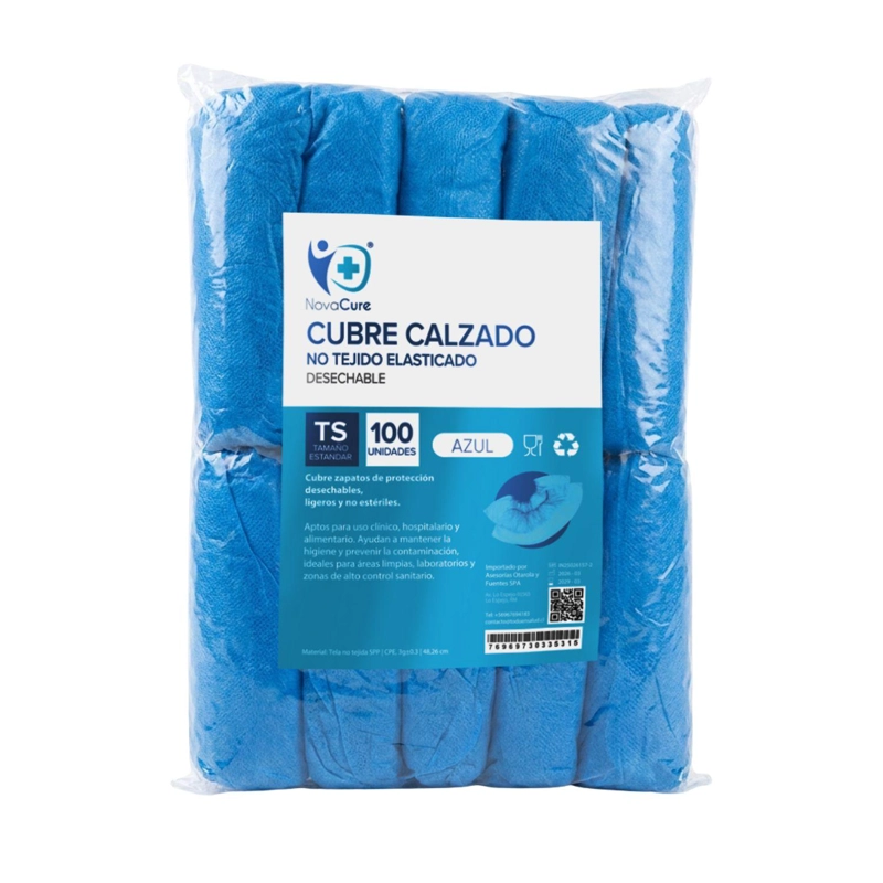 CUBRE CALZADO UNIVERSAL CPE AZUL X 100 UNIDADES - AZUL - 6