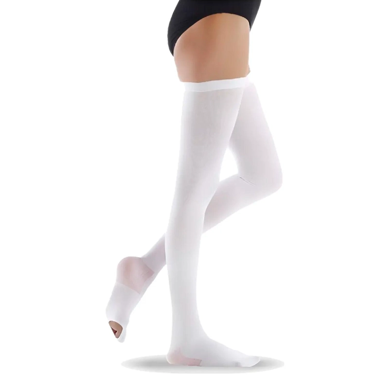 MEDIAS ANTIEMBOLICAS COMPRESION TALLAS S M L XL NOVACURE - BLANCO - M - 2