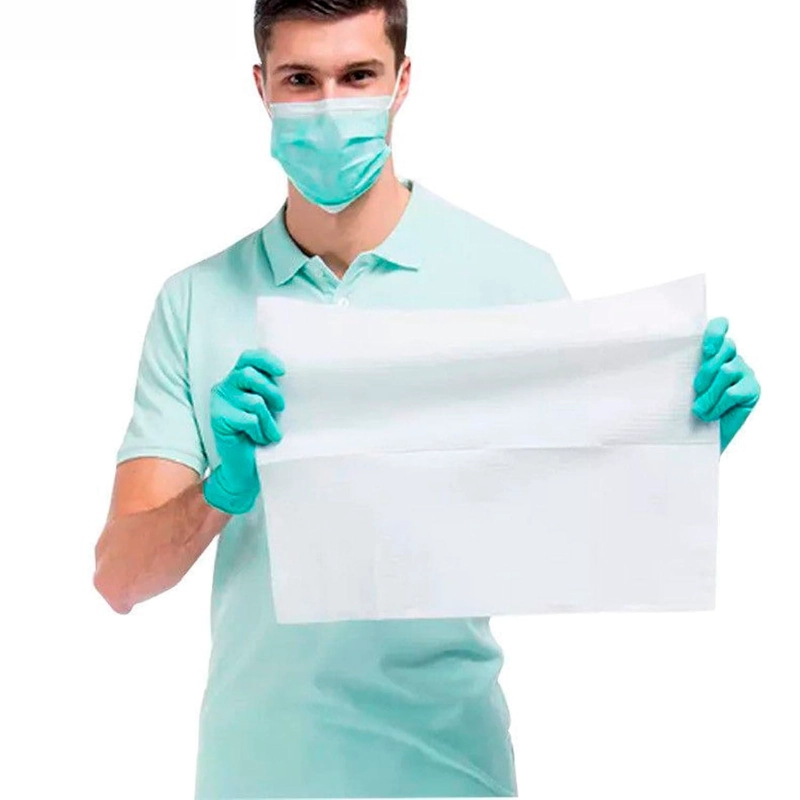 BABERO DENTAL IMPERMEABLE CAMPO DE TRABAJO 125 UNI - BLANCO - 4