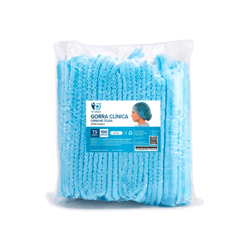 COFIAS GORRO DESECHABLE COLORES 1000 UNIDADES GORRO CLIP - AZUL - 3