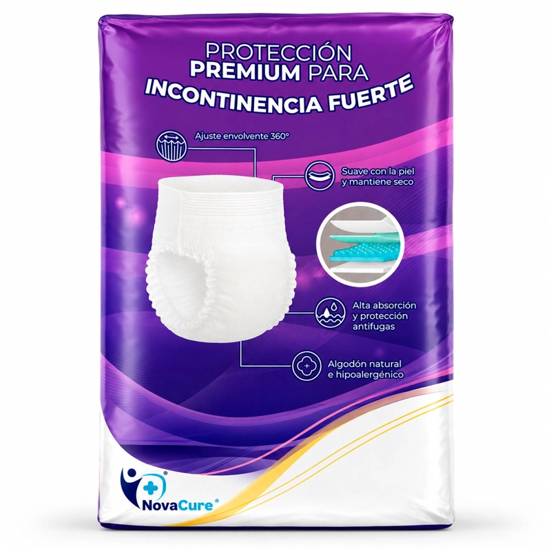 PAÑALES ADULTO PANTS ALTA ABSORCION 20 UN NOVACURE - M - 5