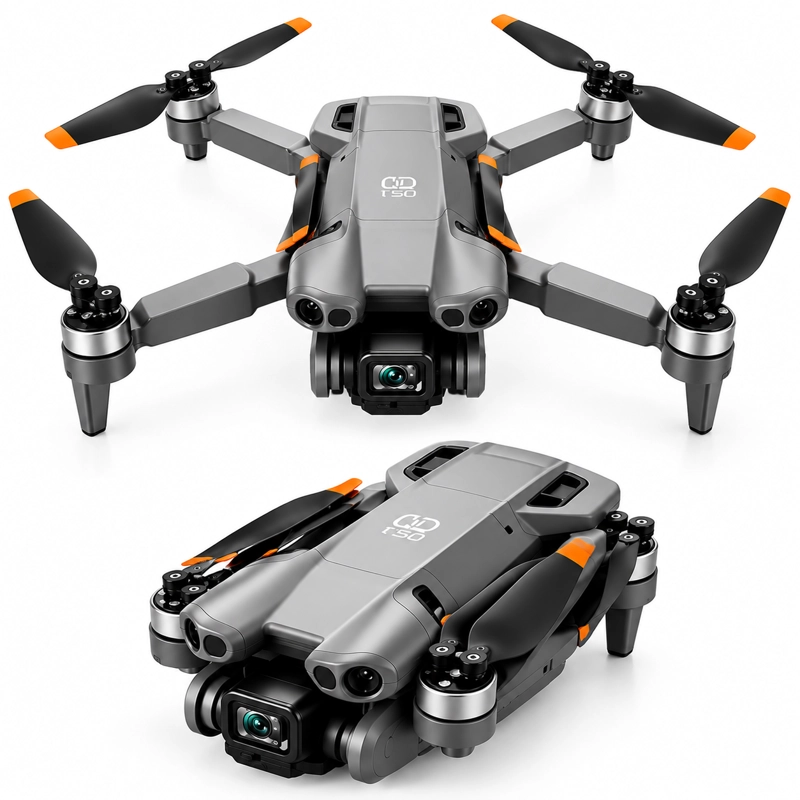 DRON GT50 MINI CON CAMARA 4K Y CONTROL REMOTO NEGRO - 1