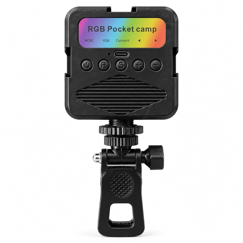 LUZ LED PORTATIL AY-83 RGB PARA FOTOGRAFIA Y VIDEO NEGRO - 1