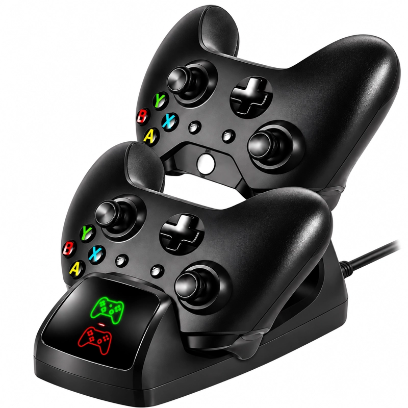 BASE CARGADORA DOBLE MIND PARA CONTROLES XBOX ONE S, X - 1
