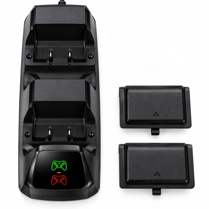 BASE CARGADORA DOBLE MIND PARA CONTROLES XBOX ONE S, X - 5