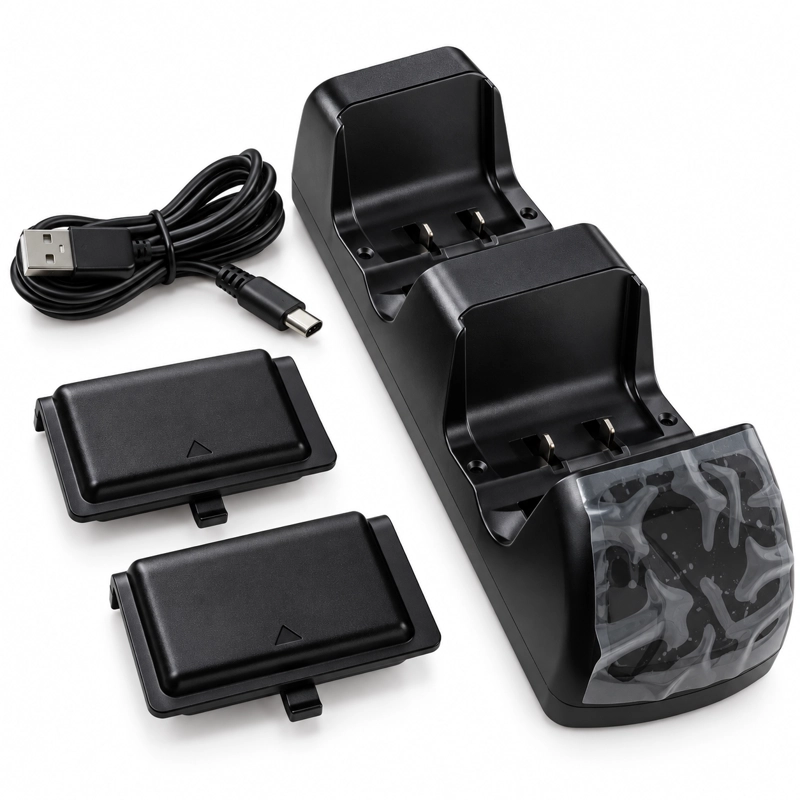 BASE CARGADORA DOBLE MIND PARA CONTROLES XBOX ONE S, X - 6