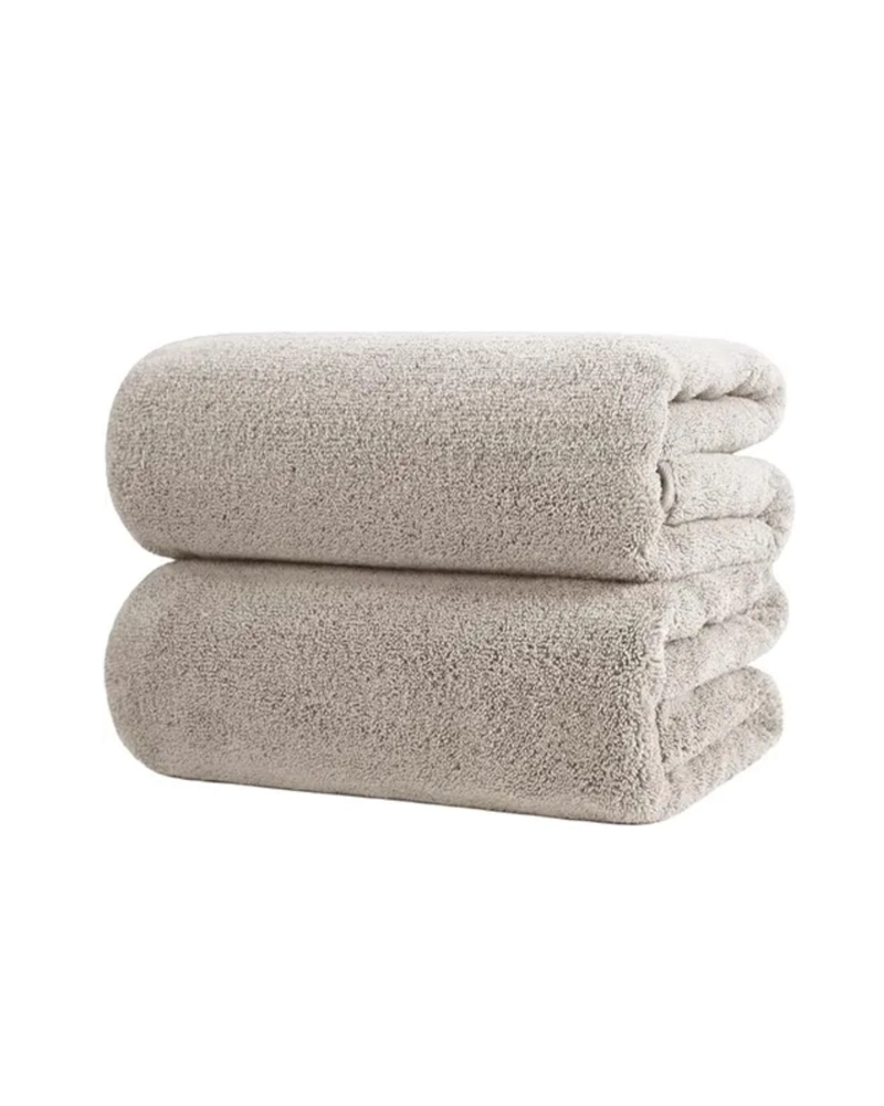 PACK DE 2 TOALLONES DE MICROFIBRA XL PARA BAÑO Y PLAYA CASA - 1