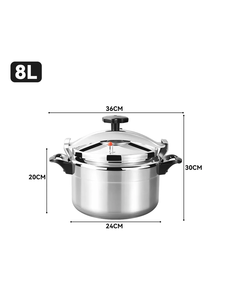 OLLA A PRESION CACEROLA ALUMINIO 8 LITROS COCINA LABG - 4