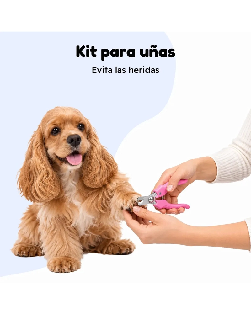 MAQUINA CORTA PELO MASCOTAS PERRO GATO KIT COMPLETO - NEGRO - 5