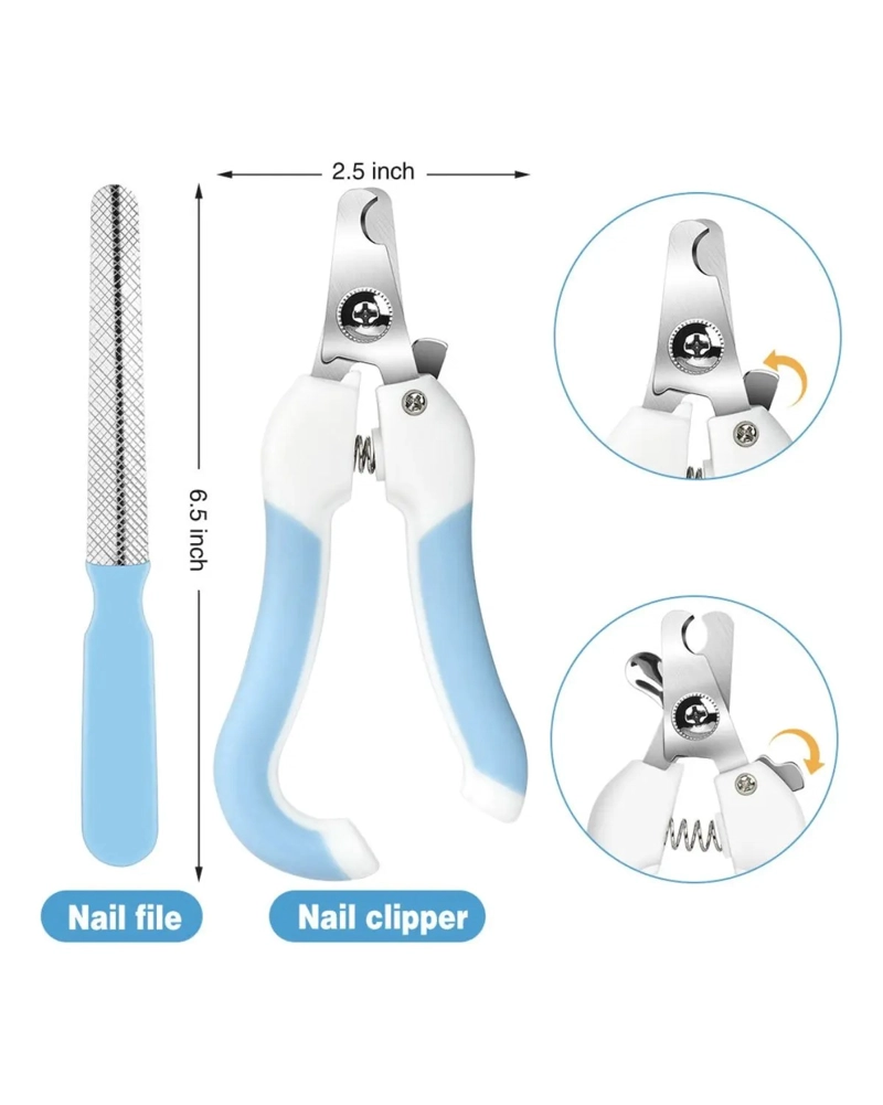 SET DE AMOLADORA DE UÑAS RECARGABLE PARA PERRO GATO CORTAUÑA - 2