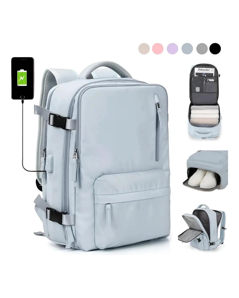 MOCHILA DE SENDERISMO IMPERMEABLE DE VIAJE GRANDE CON - 1