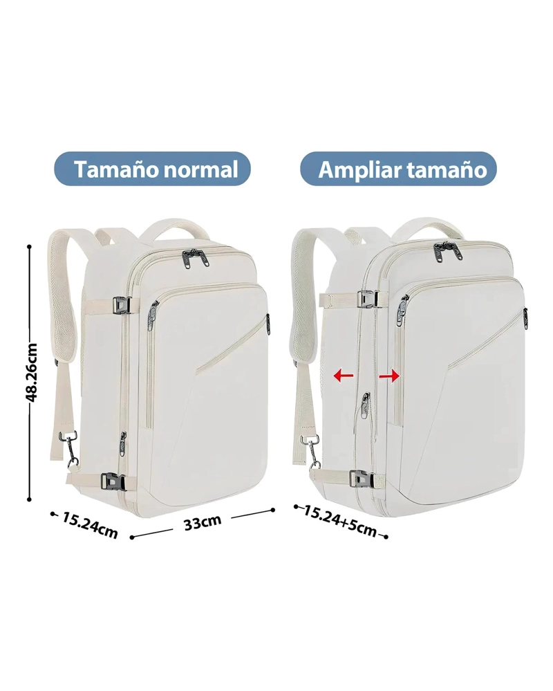 MOCHILA VIAJE EXPANDIBLE 40L IMPERMEABLE - 3